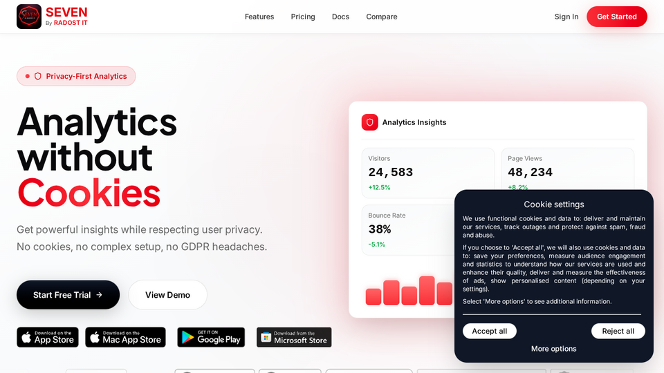Screenshot of Seven by Radost IT