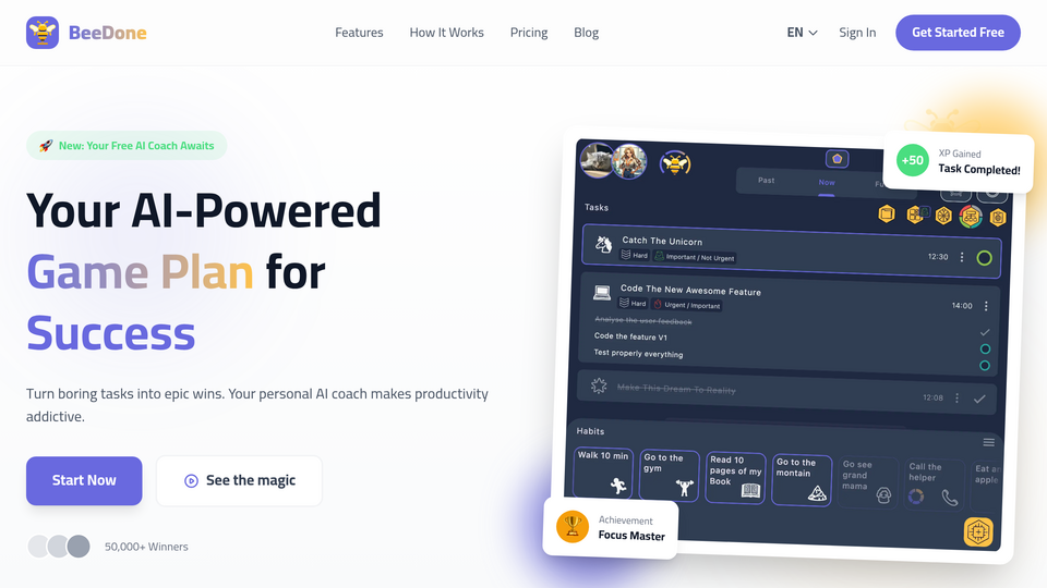 Screenshot of BeeDone