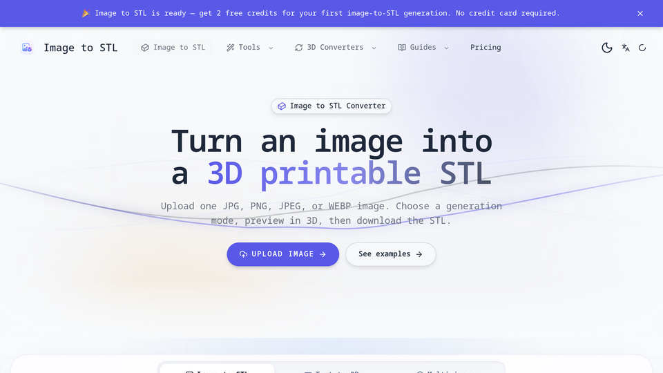 Screenshot of Image to STL