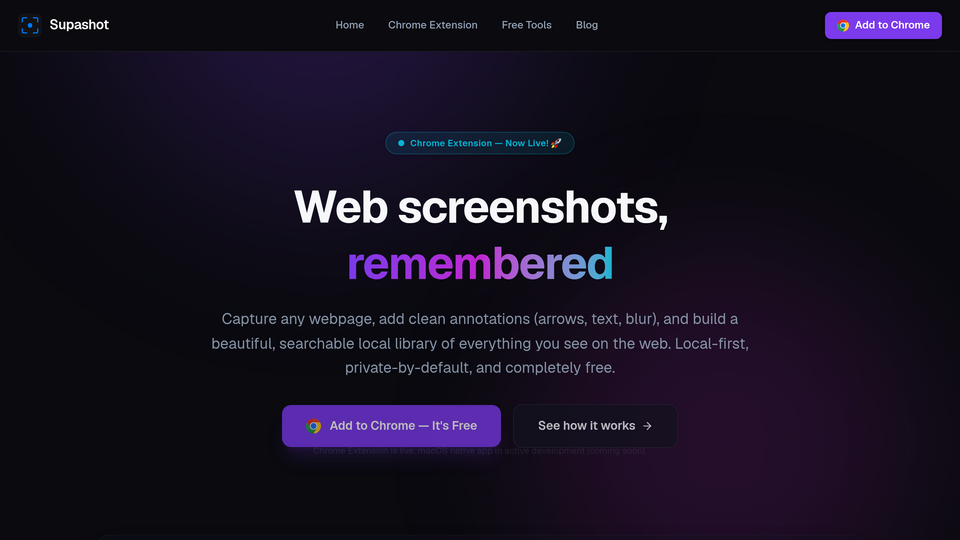 Screenshot of Supashot