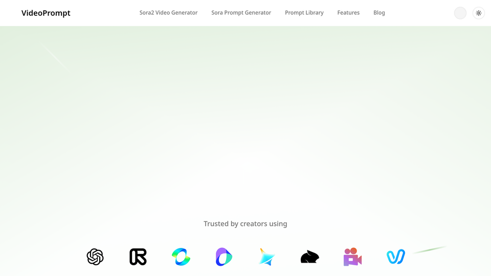 Screenshot of Video Prompt