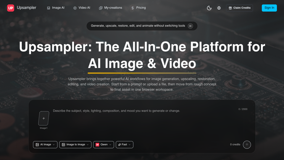 Screenshot of Upsampler