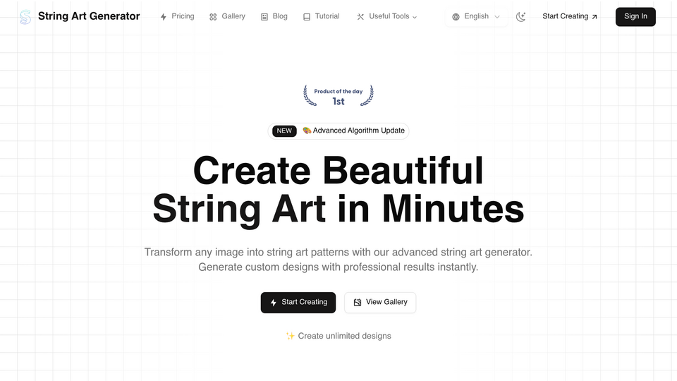 Screenshot of String Art
