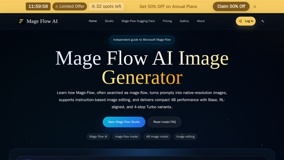 Screenshot of Mage Flow AI