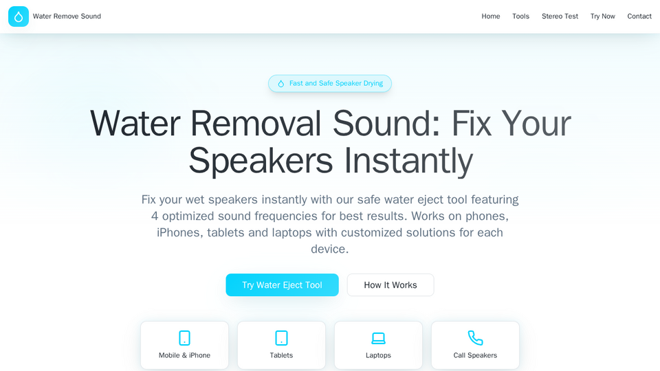 Screenshot of Water Remove Sound