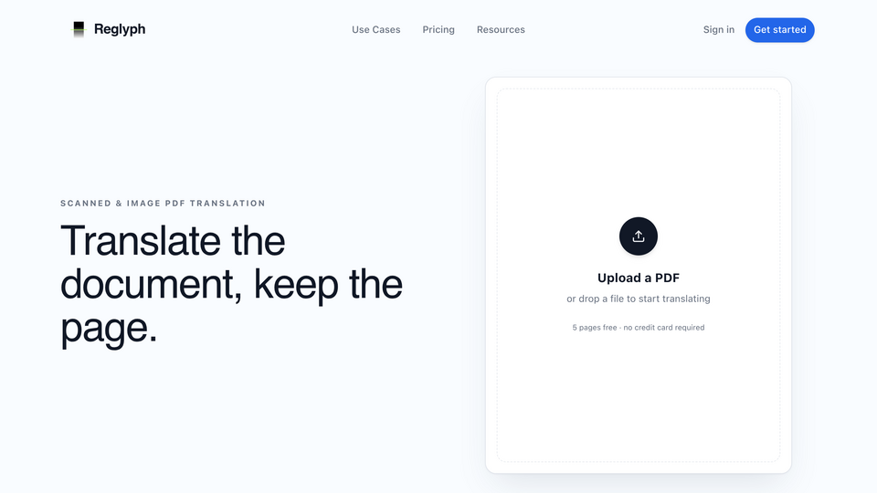 Screenshot of Reglyph