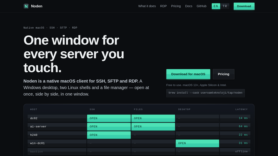 Screenshot of Noden