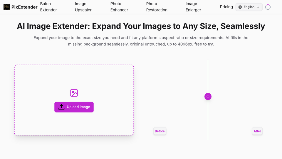 Screenshot of PixExtender