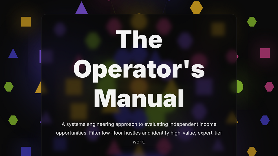 Screenshot of The Operator's Manual