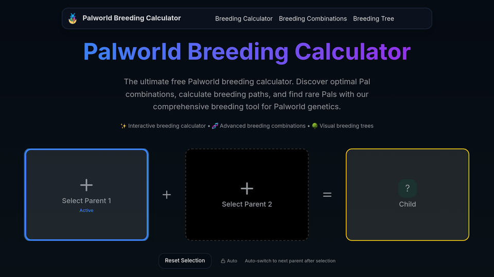 Screenshot of Palworld Breeding