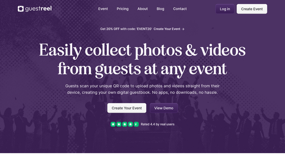 Screenshot of Guestreel