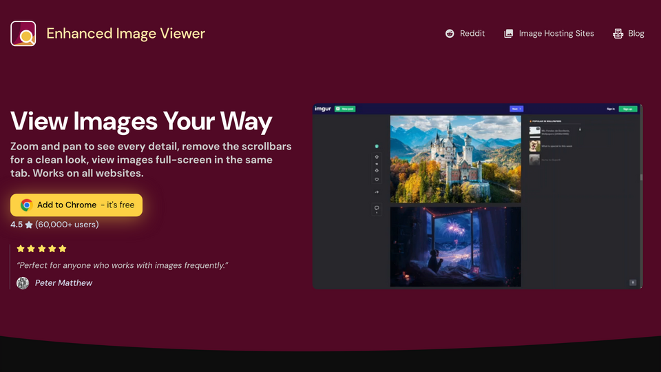 Screenshot of Enhanced Image Viewer