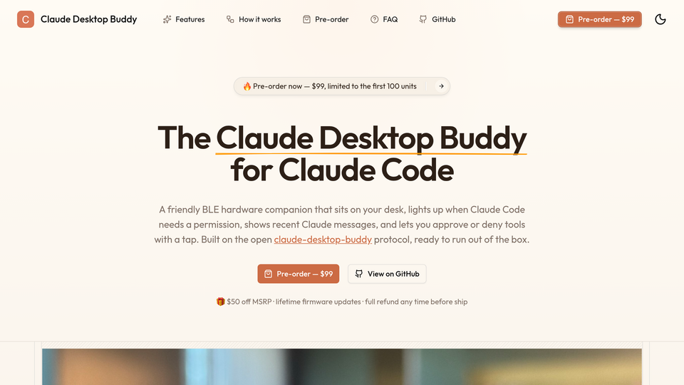 Screenshot of Claude Desktop Buddy