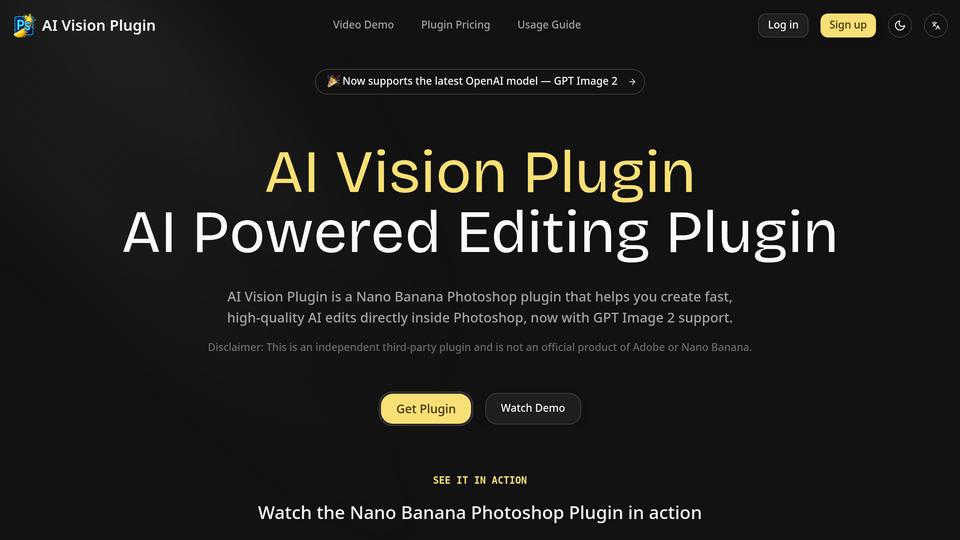 Screenshot of Nano Banana Photoshop