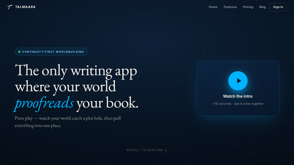 Screenshot of Talmaara