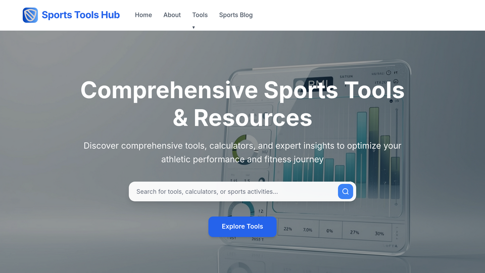 Screenshot of Sports Tools Hub