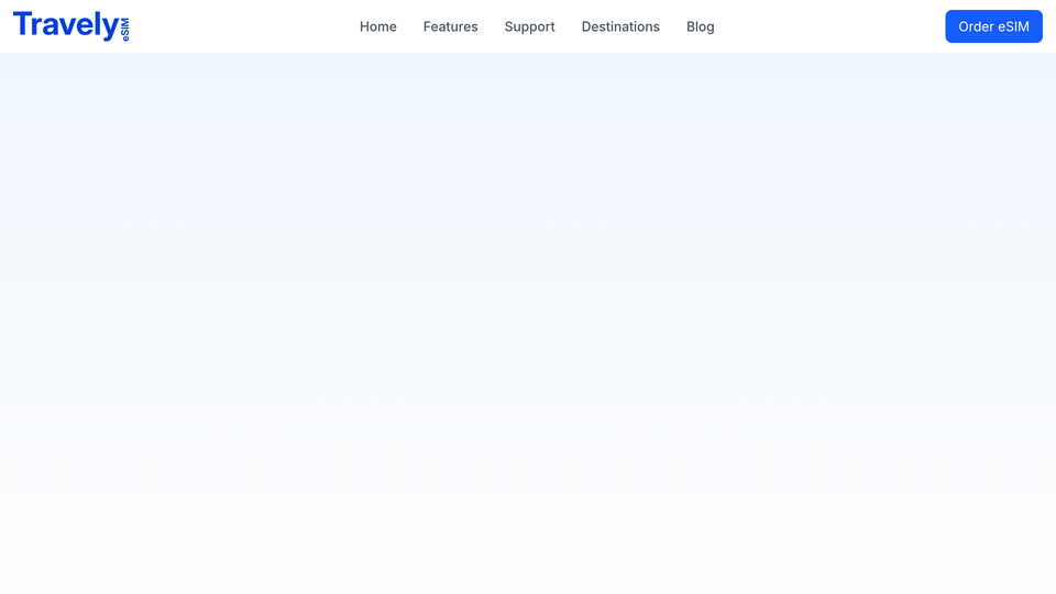 Screenshot of Travely eSIM