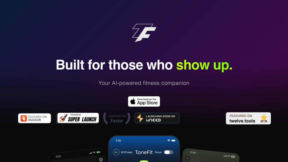 Screenshot of ToneFit
