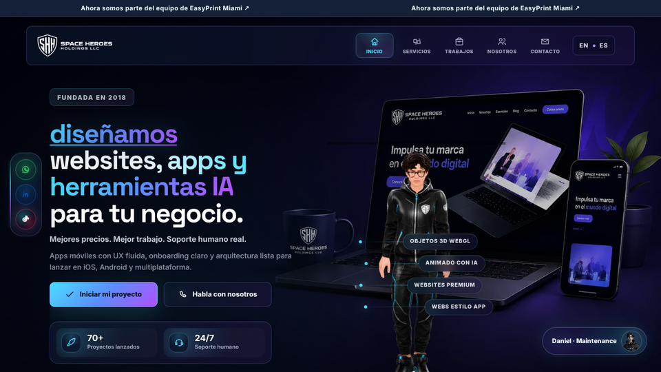 Screenshot of SHH LLC