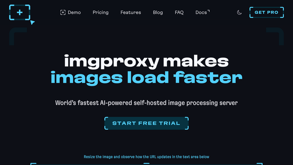 Screenshot of imgproxy