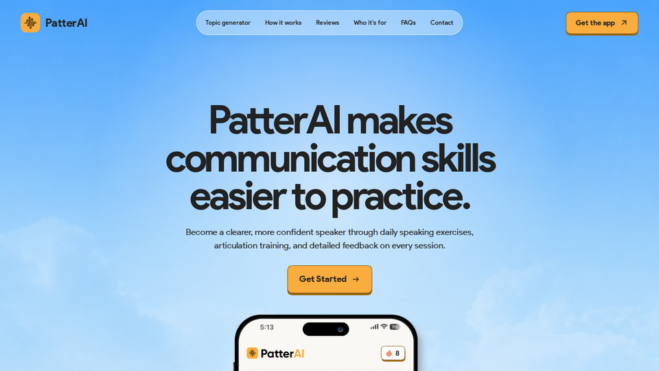 Screenshot of PatterAI