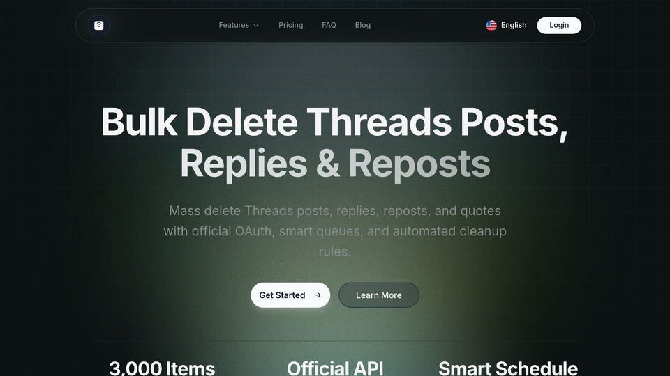 Screenshot of DeleteThreads