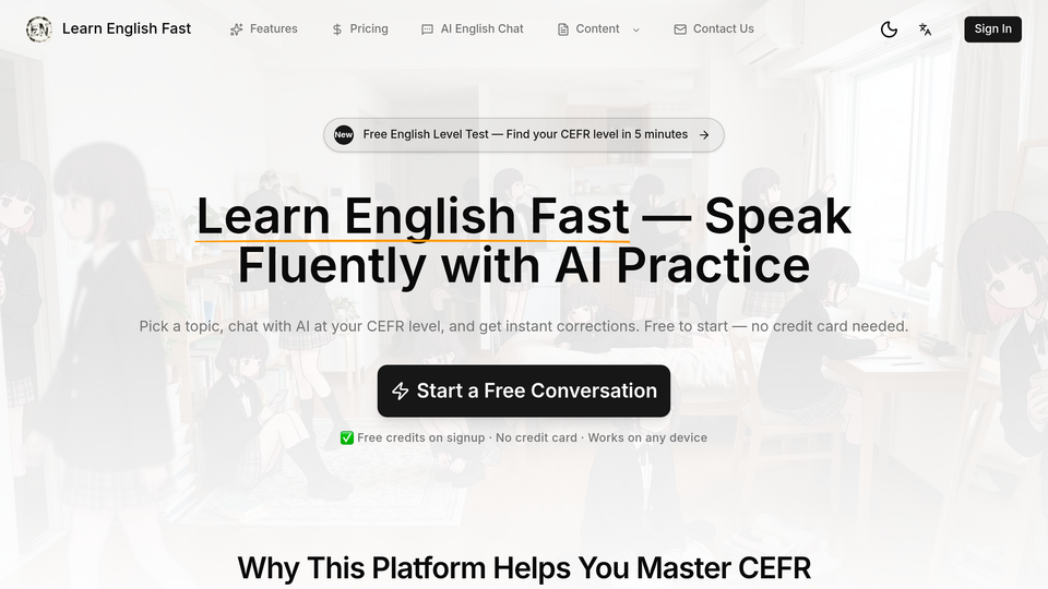 Screenshot of Learn English Fast