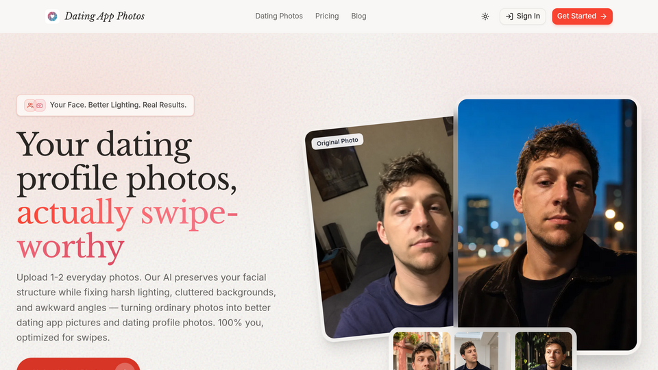 Screenshot of Dating App Photos
