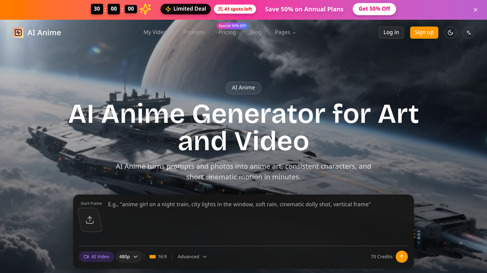 Screenshot of AI Anime