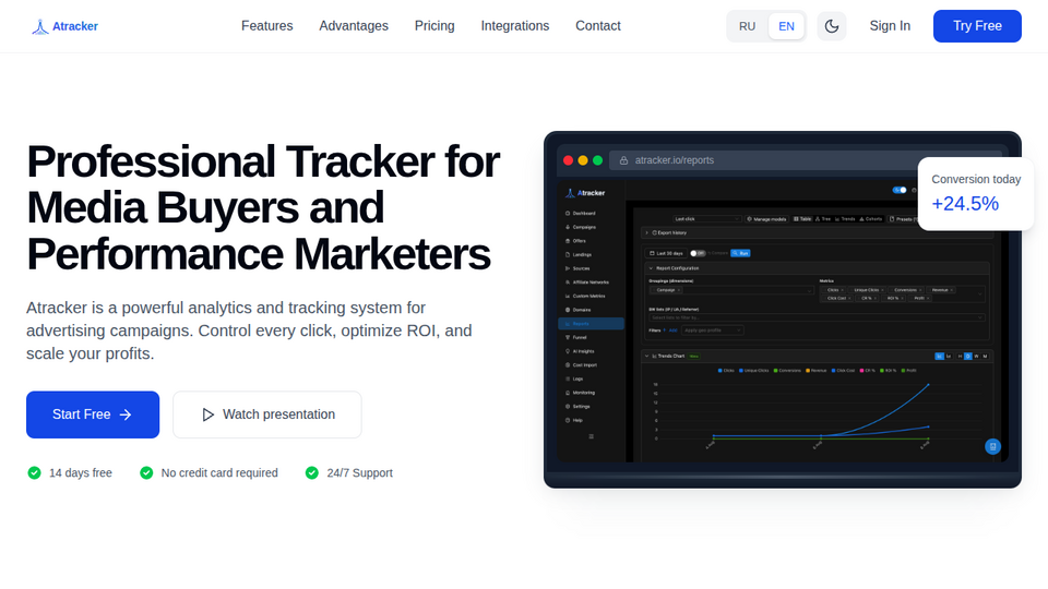 Screenshot of Atracker