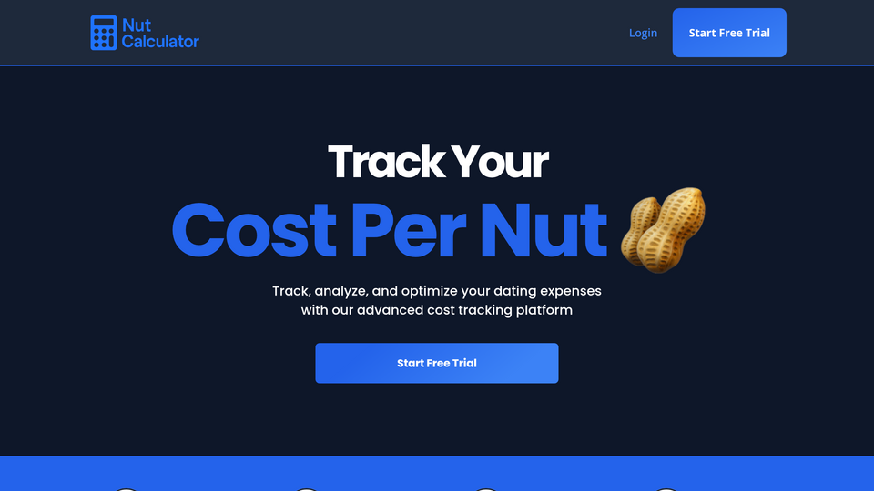 Screenshot of Nut Calculator