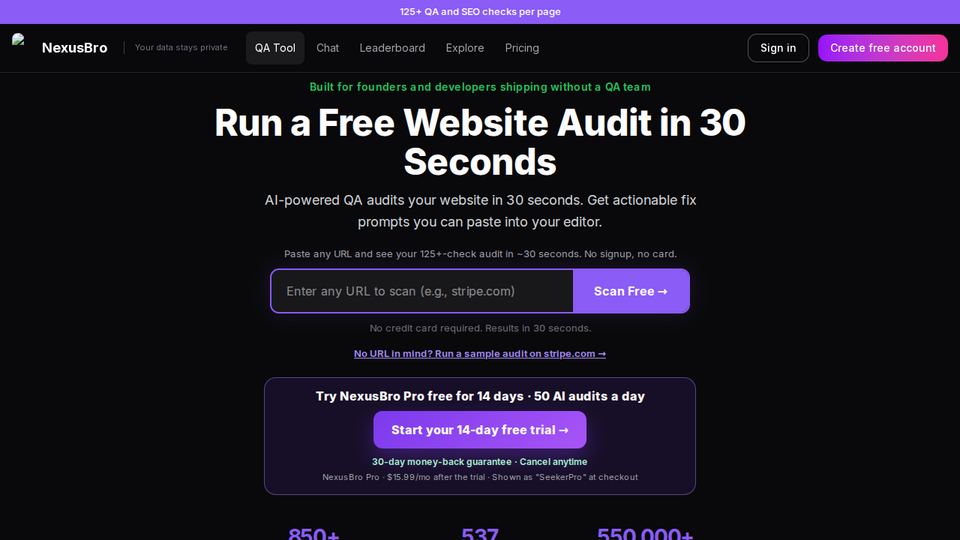 Screenshot of NexusBro