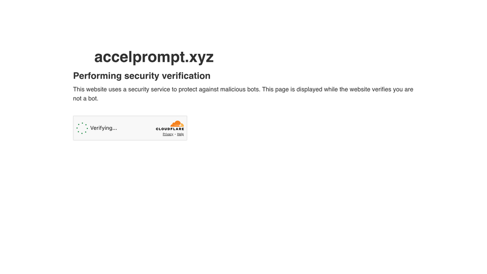 Screenshot of AccelPrompt