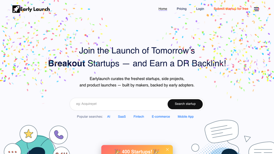 Screenshot of Early Launch