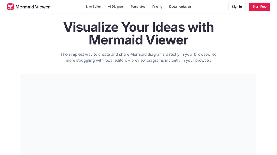 Screenshot of MermaidViewer