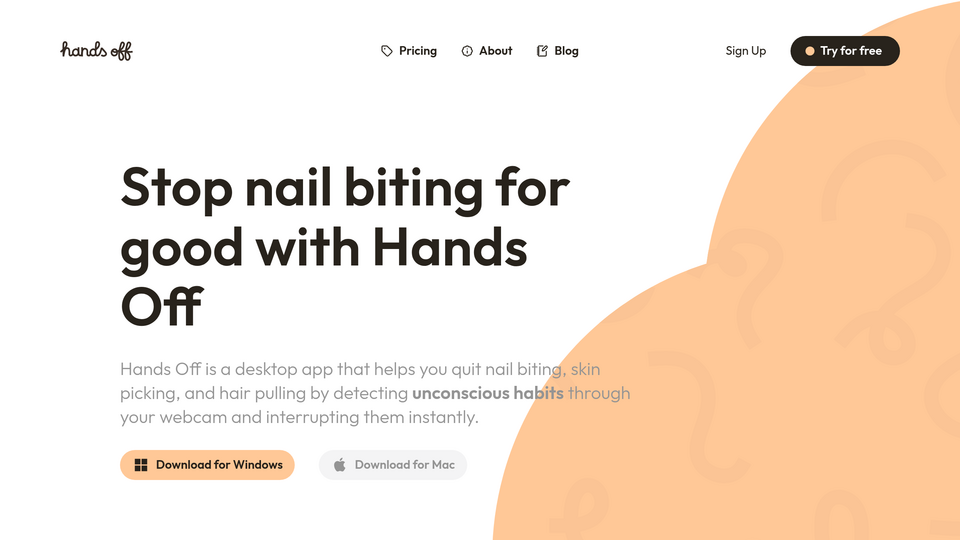 Screenshot of Hands Off