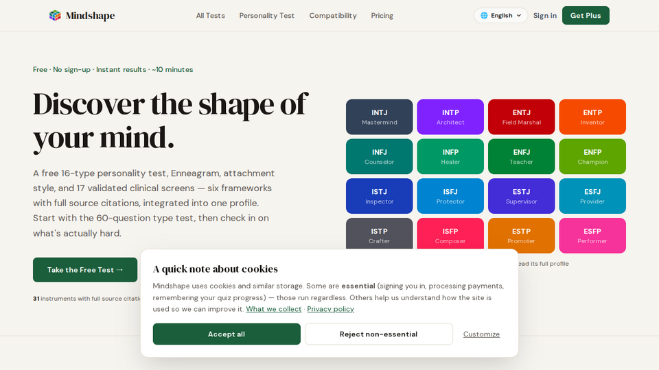 Screenshot of Mindshape