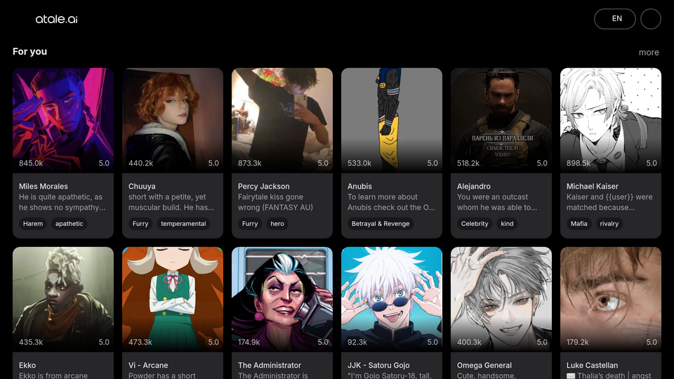 Screenshot of Atale AI