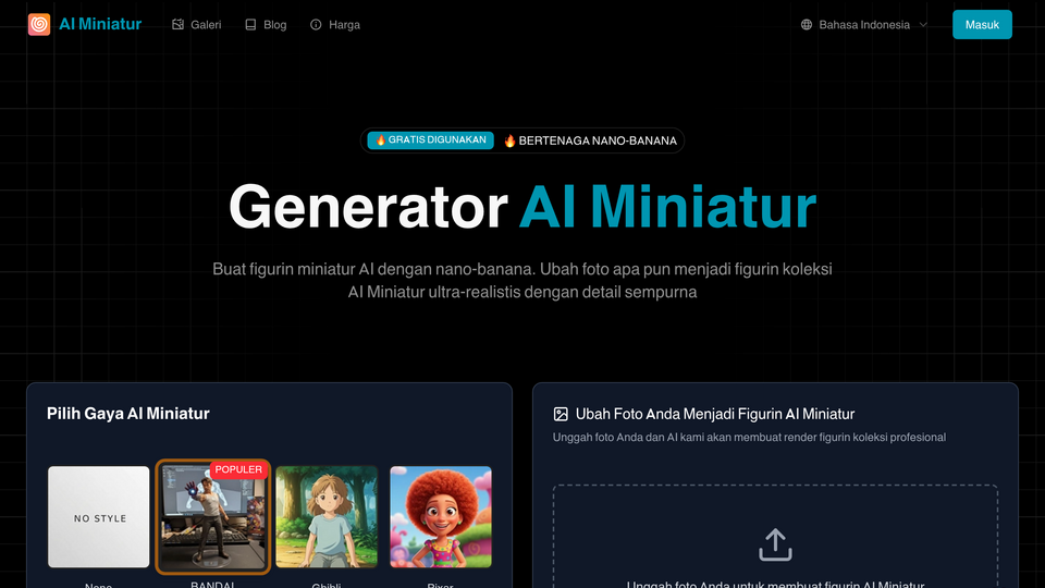 Screenshot of AI Miniatur