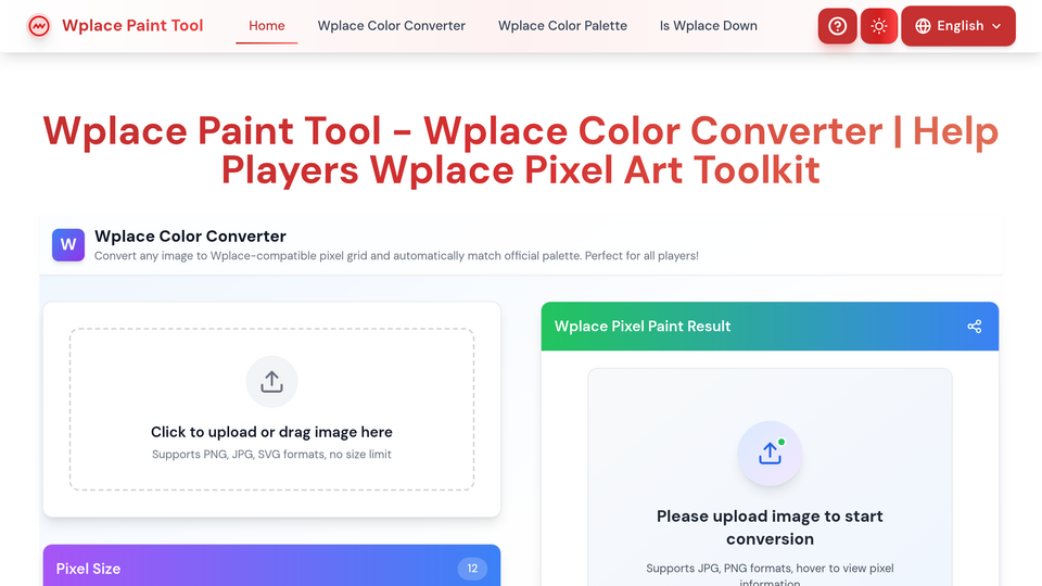 Screenshot of Wplace Paint Tool