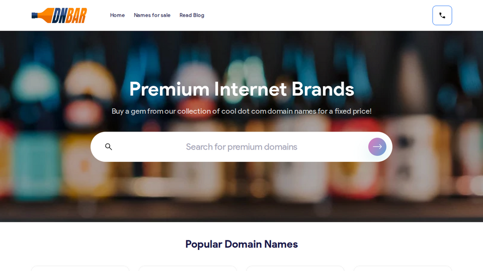 Screenshot of DNbar