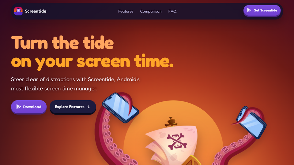 Screenshot of Screentide