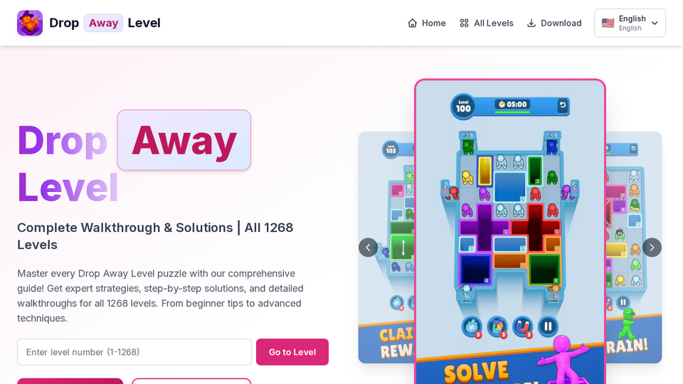 Screenshot of Drop Away Level