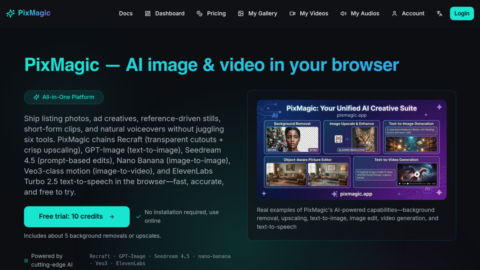 Screenshot of PixMagic