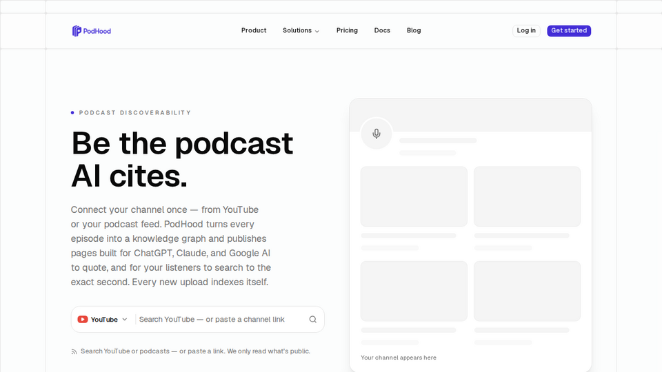 Screenshot of PodHood