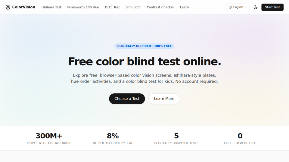 Screenshot of ColorVision