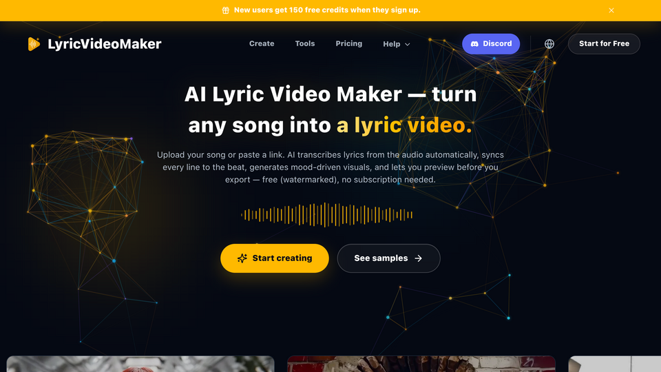 Screenshot of LyricVideoMaker