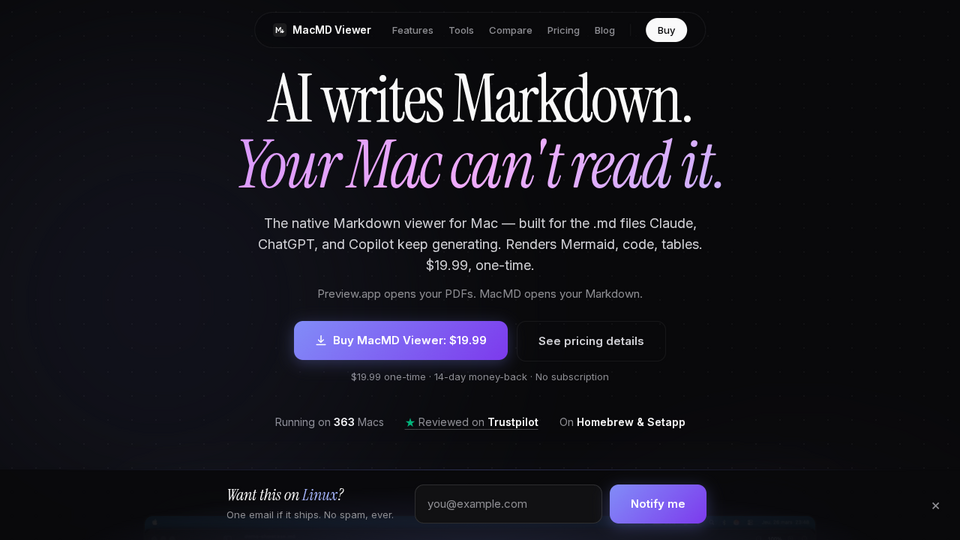 Screenshot of MacMD Viewer