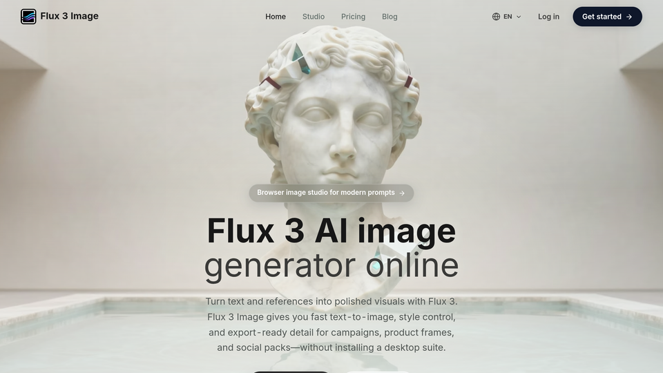 Screenshot of Flux 3 Image