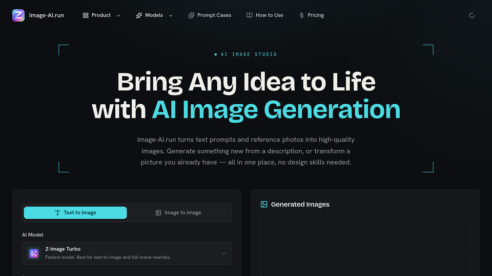 Screenshot of Image-AI.run